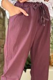 Luxury Tapered Magic Trouser Aubergine